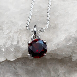 Crimson Echo Pendant – Idaho Garnet