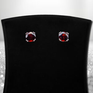 Crimson Radiance Earrings – Idaho Garnet
