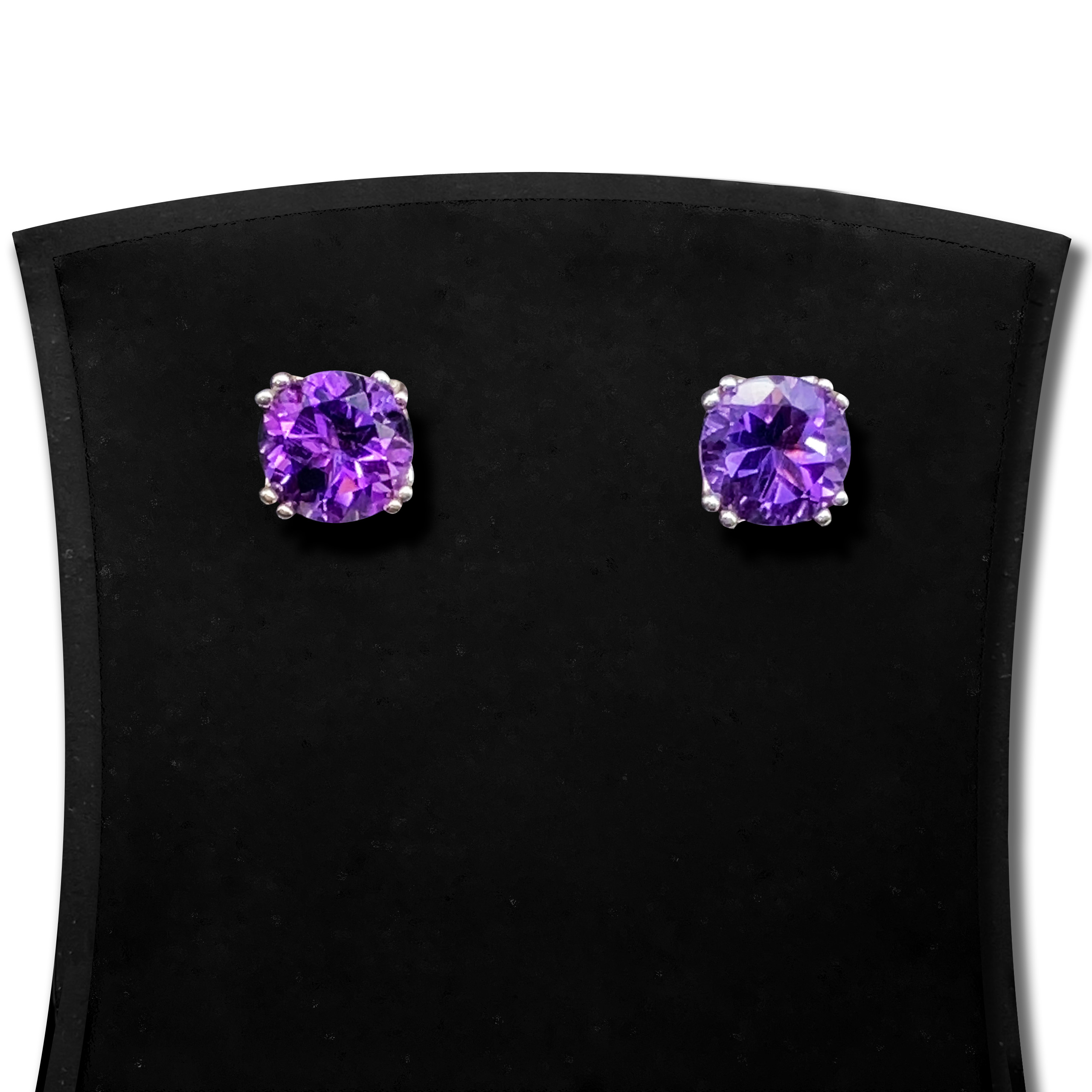 Twilight Petals Earrings - Amethyst - Image 3