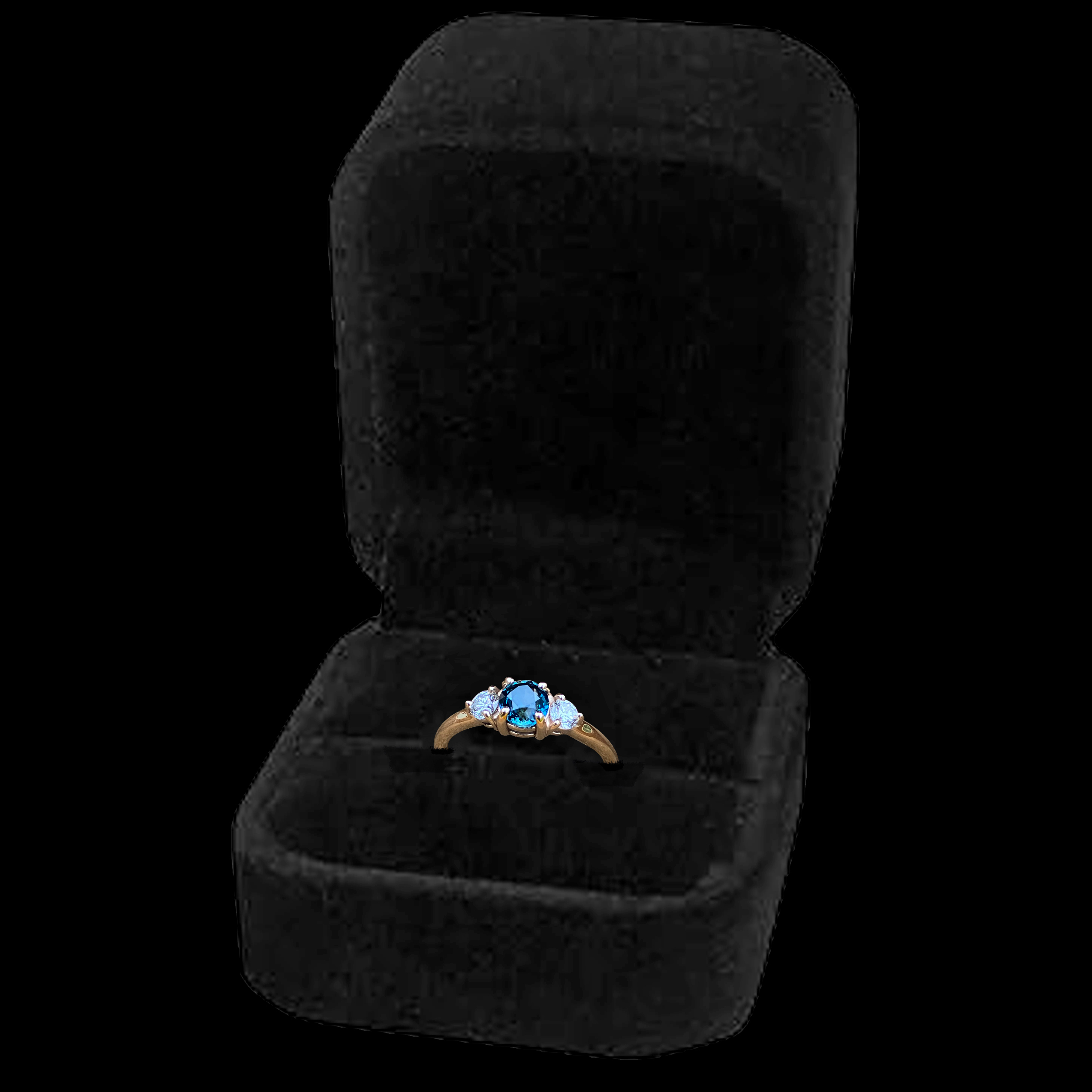 Neptune's Garden Ring – GIA Certified Australian Peacock Sapphire - Image 3